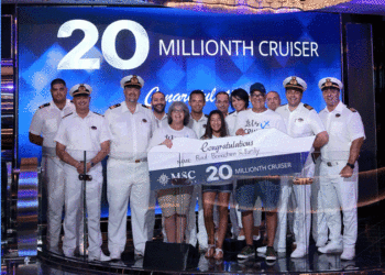 MSC Cruzeiros atinge 20 milhões de passageiros a bordo do MSC Seaside