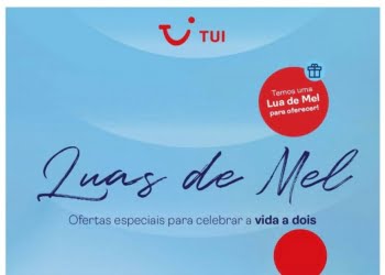 Catálogo TUI Exponoivos vale oferta de uma Lua de Mel