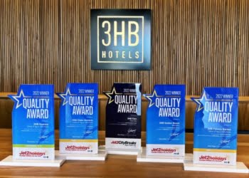Todas as unidades do 3HB Hotels foram reconhecidas pela Jet2Holidays