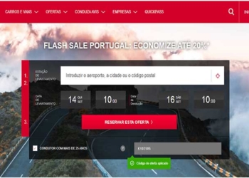 AVIS celebra fim do verão com descontos de até 20% nas reservas em Portugal