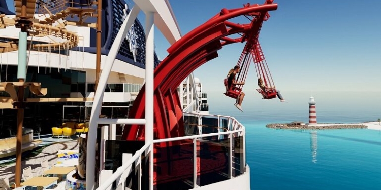 Quer experimentar andar de baloiço 50 metros acima da água do mar?