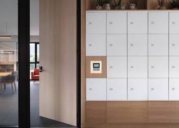 Soluções de cacifos inteligentes Gantner para ambientes de trabalho modernos