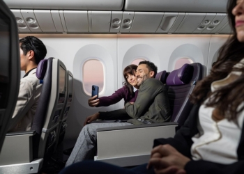 Embarque no Boeing 767-400 da United