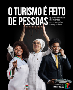 Cartaz da campanha "O Turismo é feito de pessoas"