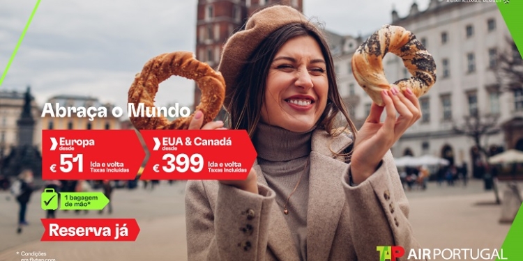 TAP lança promoções para Europa, EUA, Canadá e África