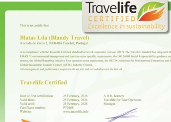 Blandy Travel & Shipping obtém certificação internacional Travelife Certified