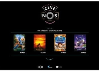 NAU Salgados Palace promove ciclo de cinema infantil ao ar livre durante o mês de agosto
