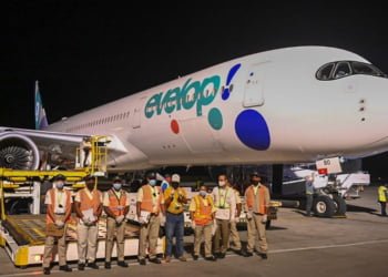 Companhia aérea Evelop/Orbest aterrou em Punta Cana com 423 passageiros