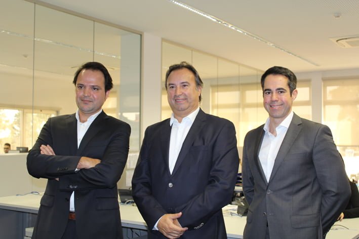 Tiago Branco, Senior Contracts Manager; Luís Tonicha, diretor geral e Diogo Julião, Deputy Managing Director da Abreu Online.
