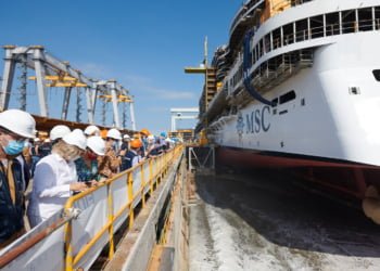 MSC Cruzeiros e Fincantieri celebram Float Out do MSC Seashore
