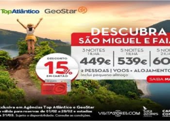 ATA e Cartão Continente em campanha que oferece desconto de 15% para viajar para São Miguel e Faial
