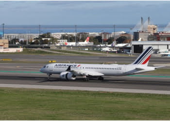 Air France recebe novo Airbus A220-300 no Aeroporto de Lisboa