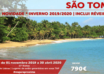 Solférias lança São Tomé como novidade de inverno 19/20 (inclui Réveillon)