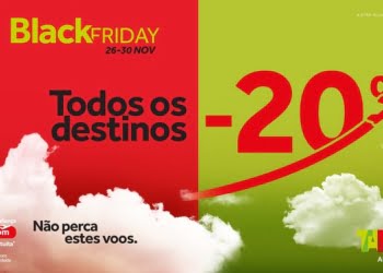Cyber Weekend da TAP com 20% de desconto para todos os destinos