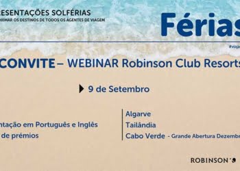 Solférias realiza webinar sobre Robinson Club Resorts